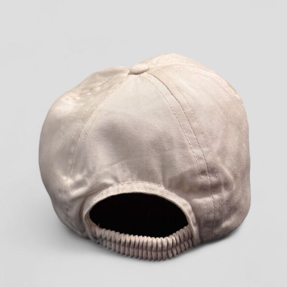 Vtg Polo Ralph Lauren Kids Cap Sit Down Bear Khaki 90s Strap Back One Size 4-6X - Picture 4 of 8